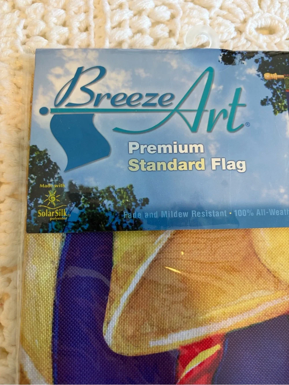 Holiday Bells Garden Flag - Navy, Gold & Green